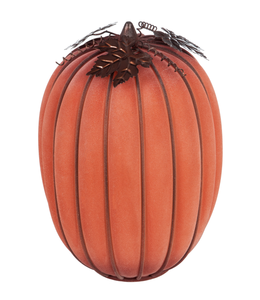 Evergreen LED Battery Operated Glass Pumpkin Large