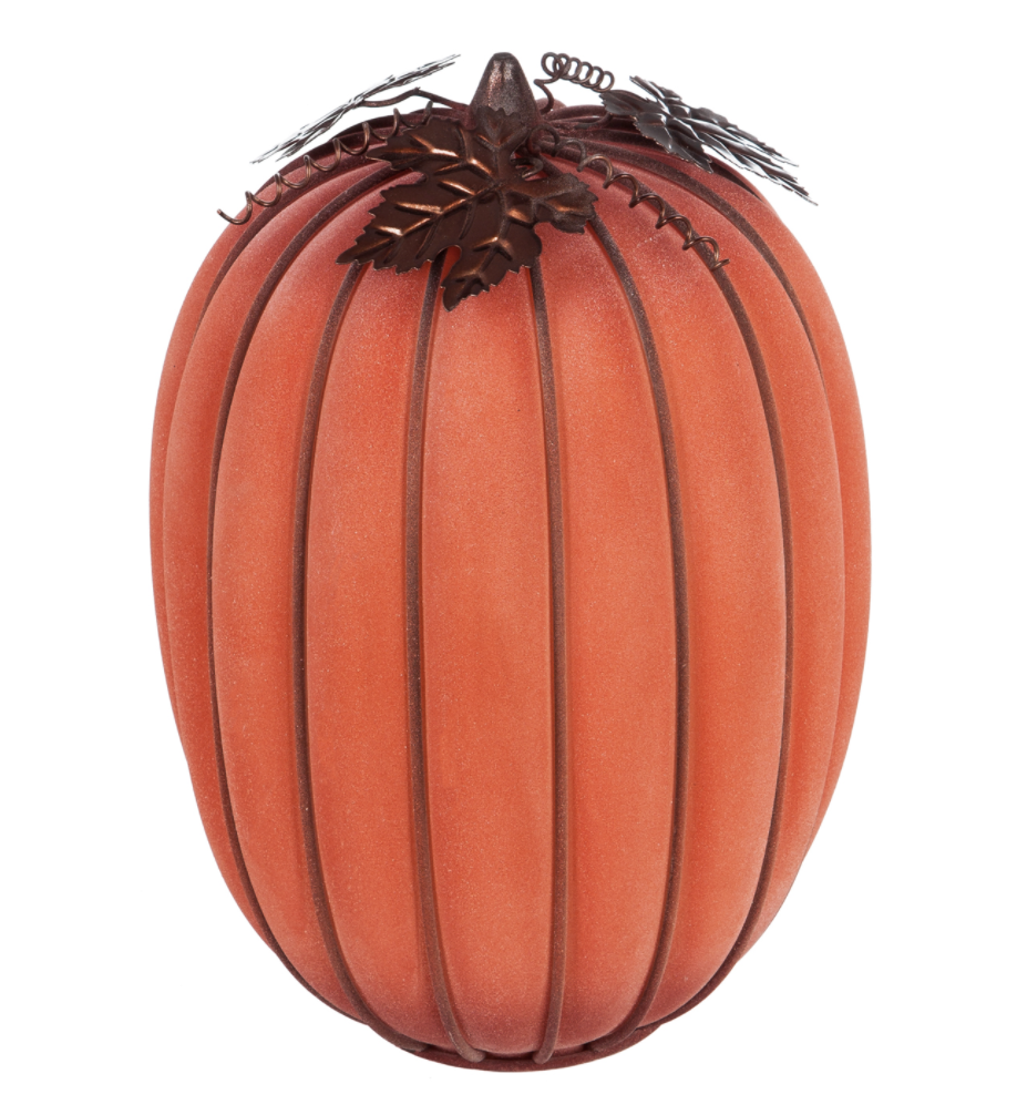 LED Battery Operated Glass Pumpkin Large - Miss Daisy’s Home & Decor Co