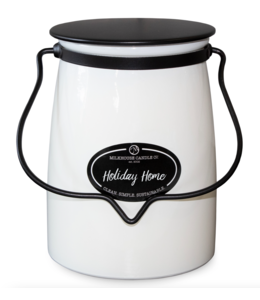 Milkhouse Candle Company Butter Jar 22 oz: Holiday Home