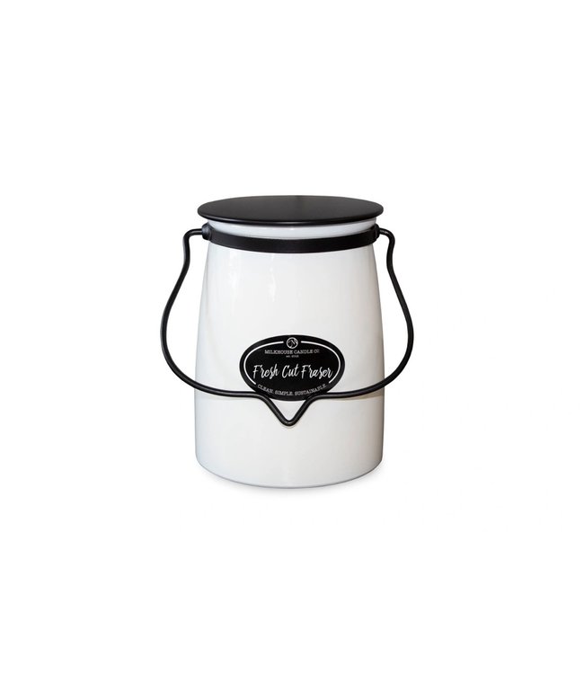 Milkhouse Candle Company Butter Jar 22 oz: Fresh Cut Fraser