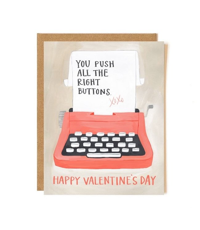 1Canoe2 Valentines Typewriter Card