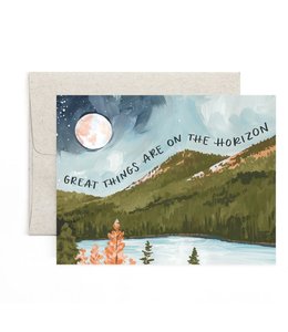 1Canoe2 Alpine Moon Horizon Card