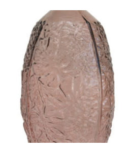 Bloomingville Embossed Glass Vase, Pink