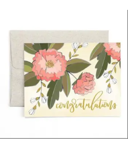 1Canoe2 Congratulations Peonies Card