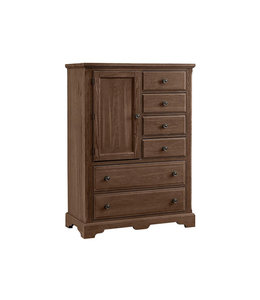 Vaughan-Bassett Heritage Door Chest With 6 Drawers (Cobblestone Oak)