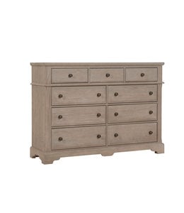 Vaughan-Bassett Heritage 9 Drawer Bureau (Graystone)