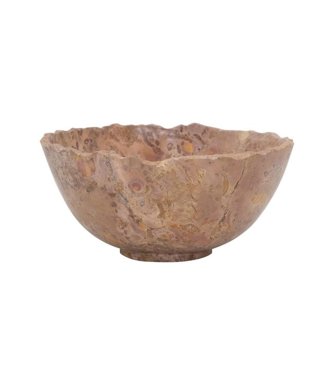 Creative Co-Op Decorative Marble Bowl with Raw Edge - Each Varies