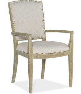 Hooker Furniture Surfrider Carved Back Arm Chair
