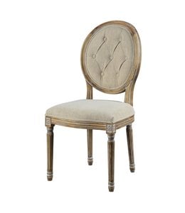 Forty West Meg Tufted Side Chair - French Linen
