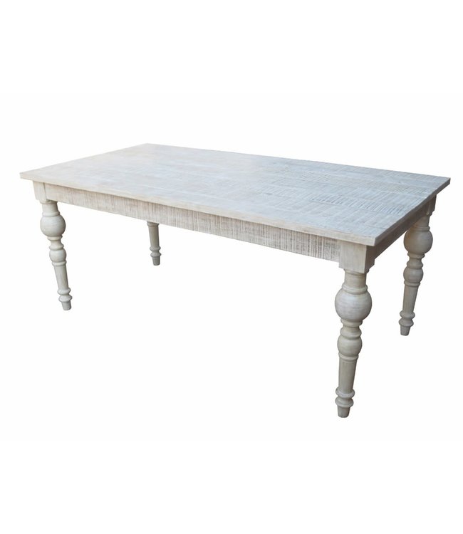 Forty West Rectangle Table - Washed White