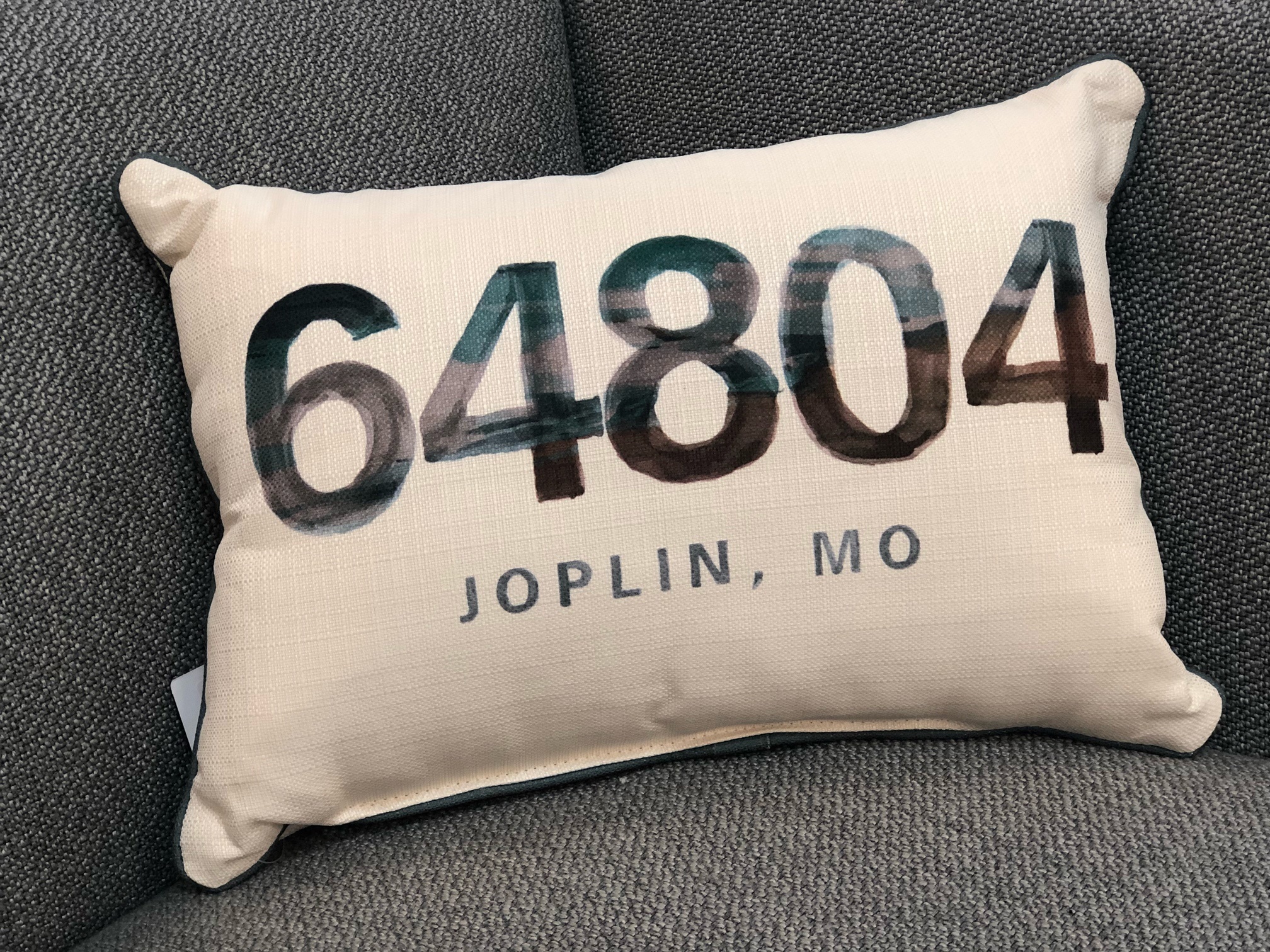 zip code throw pillows