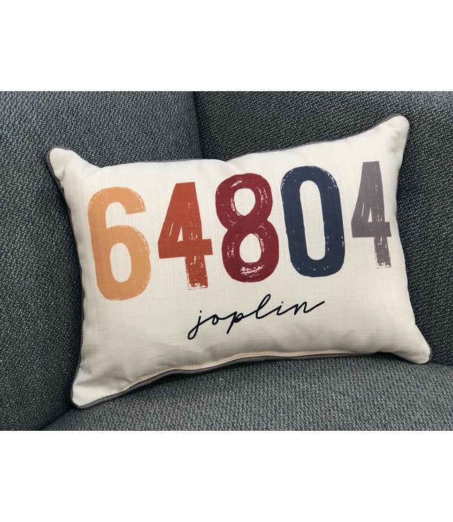 pillows with zip codes