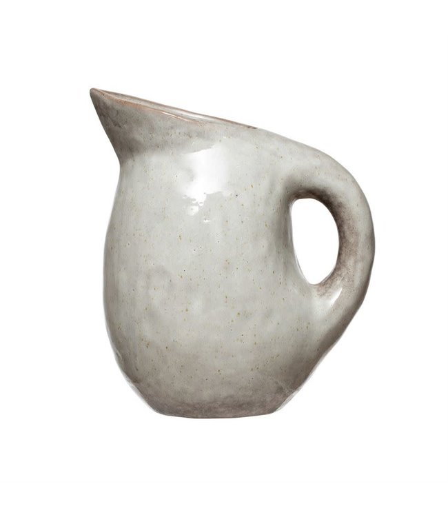 Bloomingville Stoneware Pitcher Bone Reactive Glaze