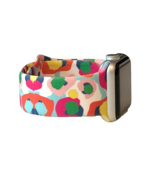 Thomas & Lee Company Multi-Color Cheetah Apple Watch Band