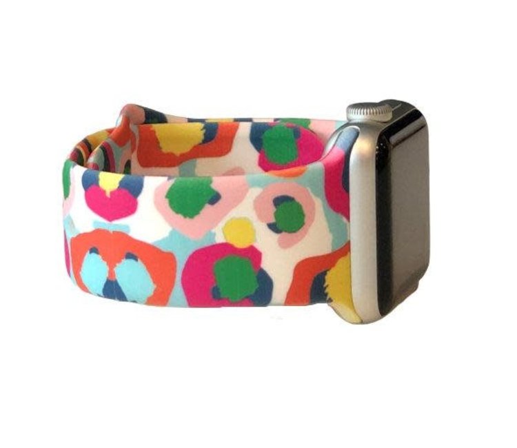 Multi-Color Cheetah Apple Watch Band 