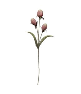 Creative Co-Op Faux Flower Stem, Green & Pink