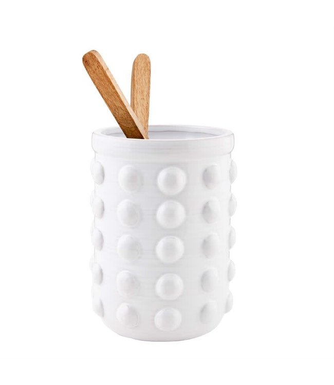 MudPie Classic Studded Utensil Crock