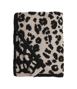 MudPie Tan Leopard Blanket