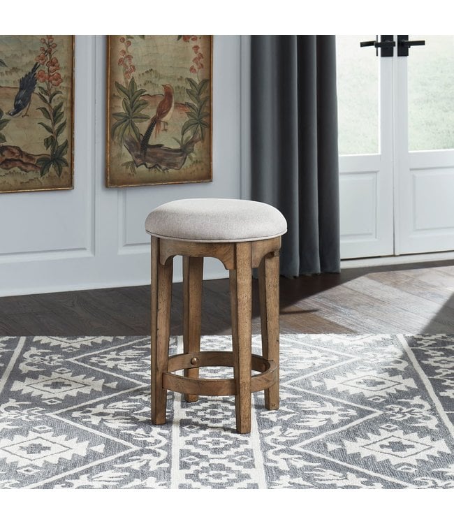 Liberty Furniture Haven Hall Upholstered Console Stool