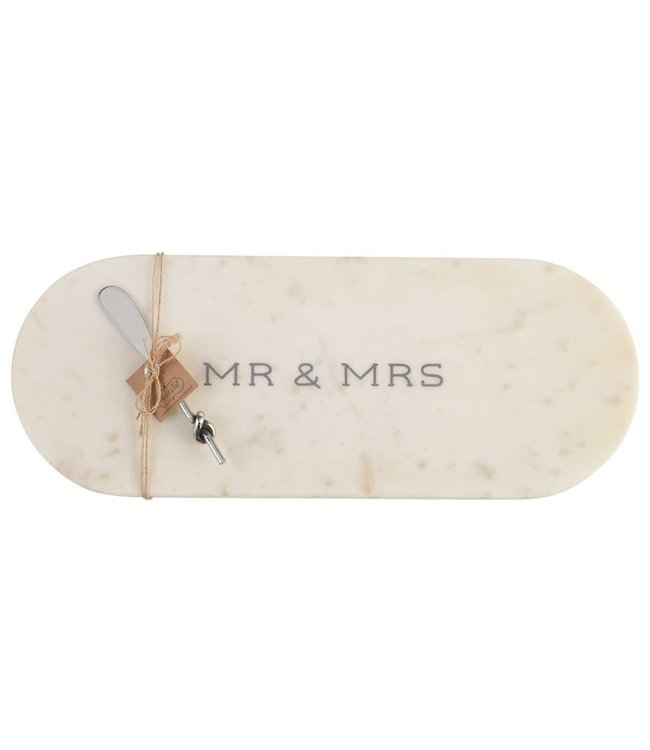 MudPie Mr. & Mrs. Marble Board Set