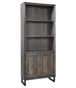 Aspen Home Harper Point Door Bookcase (Fossil)