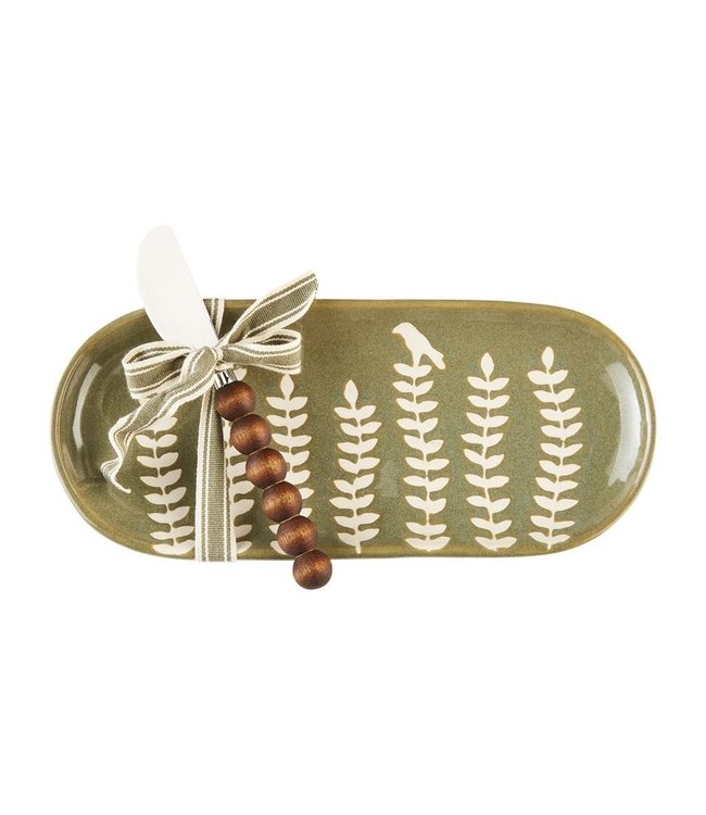 MudPie Reactive Leaf Mini Dish Set