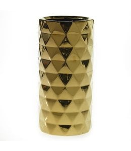 Accent Decor Gold Textured Vase