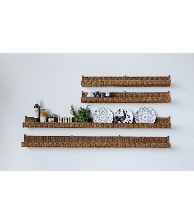 Creative Co-Op 36"L x 4"W Hand-Woven Rattan Wall Ledge