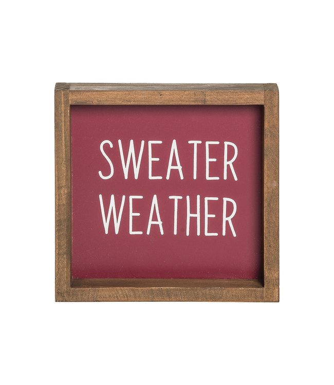 C&F Home Sweater Weather Wooden Sitter