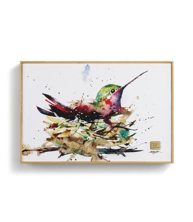 Demdaco Hummingbird in Nest Wall Art