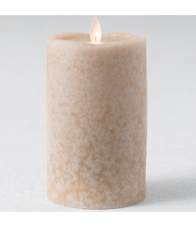 Sullivans Gift Mottled Candle Smooth Pillar- Multicolor