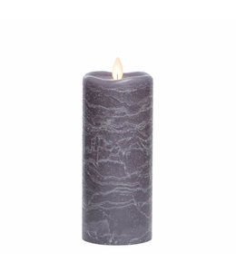 Sullivans Gift Frosted Candle Pillar- Gray