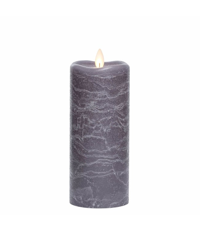 Sullivans Gift Frosted Candle Pillar- Gray