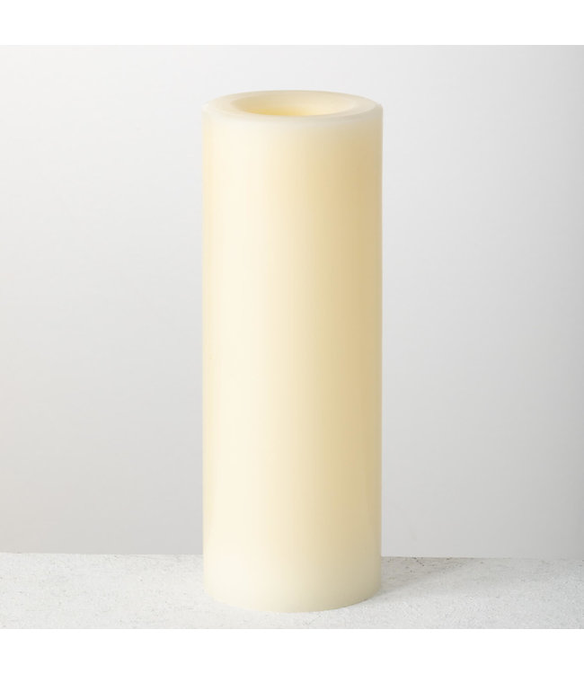 Sullivans Gift Outdoor Wax Pillar- Cream