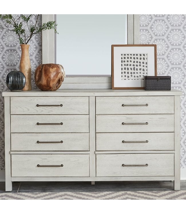 Liberty Furniture Modern Farmhouse 8 Drawer Dresser