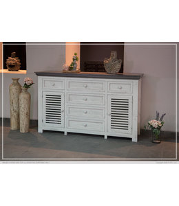 IFD Stone Buffet With Louvered Doors