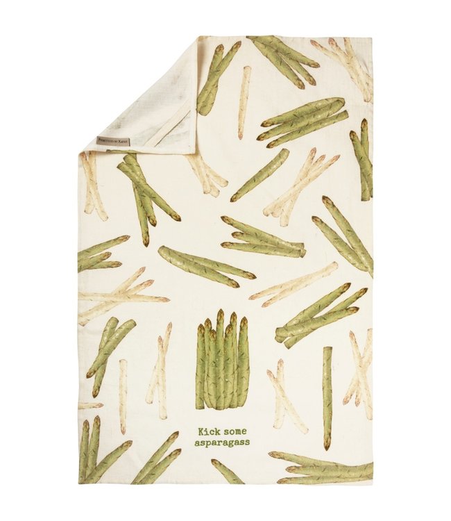 Primitives By Kathy Dish Towel - Kick Some Asparagass