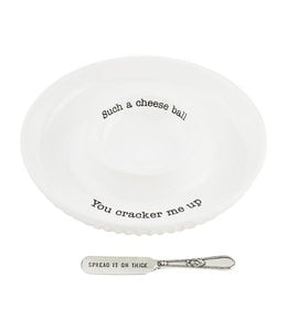 MudPie Cheese Ball Dish Set