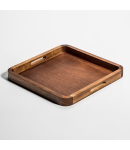 Square Acacia Wood Serving Tray