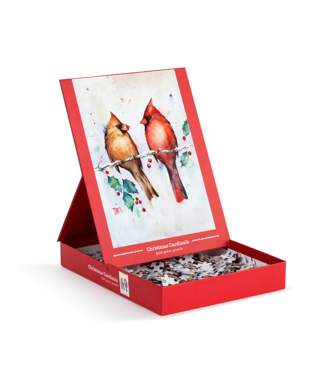 Demdaco Christmas Cardinals 500 Piece Puzzle
