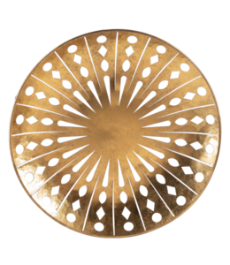 Ganz Gold Round Wall Decor with Cutouts- Large