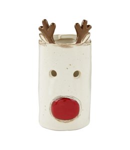 MudPie Reindeer Votive Cover- Large