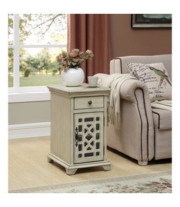 Coast to Coast Millstone Ivory Side Table Cabinet