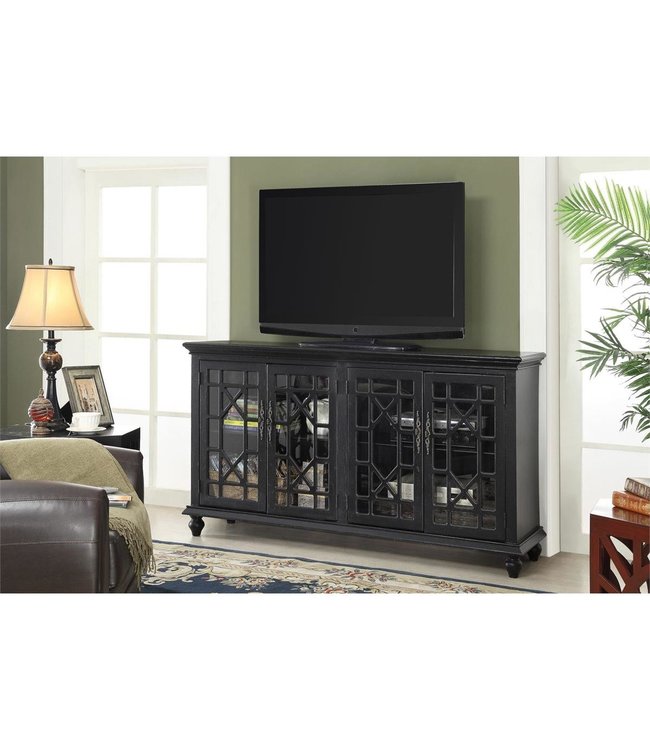 Coast to Coast Edwardsville Textured Black Credenza