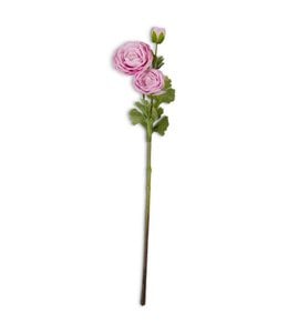 K&K Interiors Pink Real Touch Ranunculus Stem