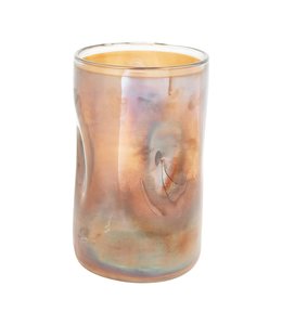 Creative Co-Op Mercury Glass Iridescent Vase with Indentation