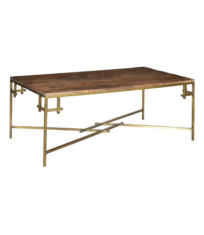 Crestview Collection Bengal Manor Iron Corner Cocktail Table