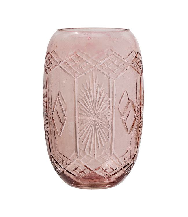 Bloomingville Etched Glass Vase