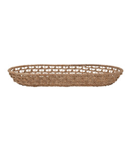 Bloomingville Decorative Hand-Woven Seagrass Basket