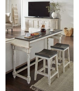 Aspen Home Hinsdale Console Bar Table w/ Two Stools